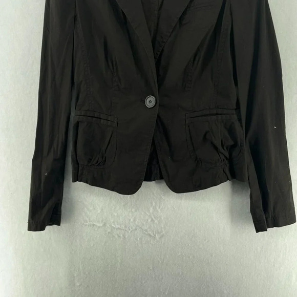 United Colors of Benetton Blazer Women's Sz 44 Brown Single Breasted Notch Lapel - Picture 7 of 12